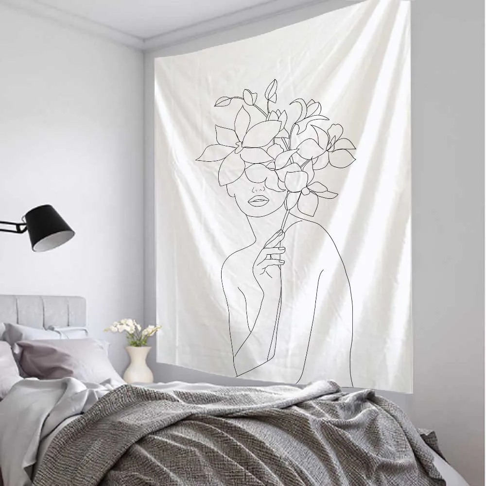 Prosta linia dziewczyna gobeli – Home Decor Yoga recenzja i cena