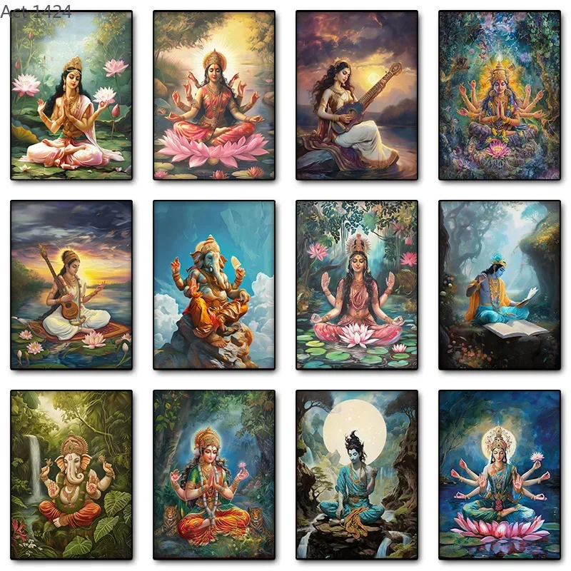 Bogini Durga, hinduizm, indyjs – Home Decor Yoga recenzja i cena